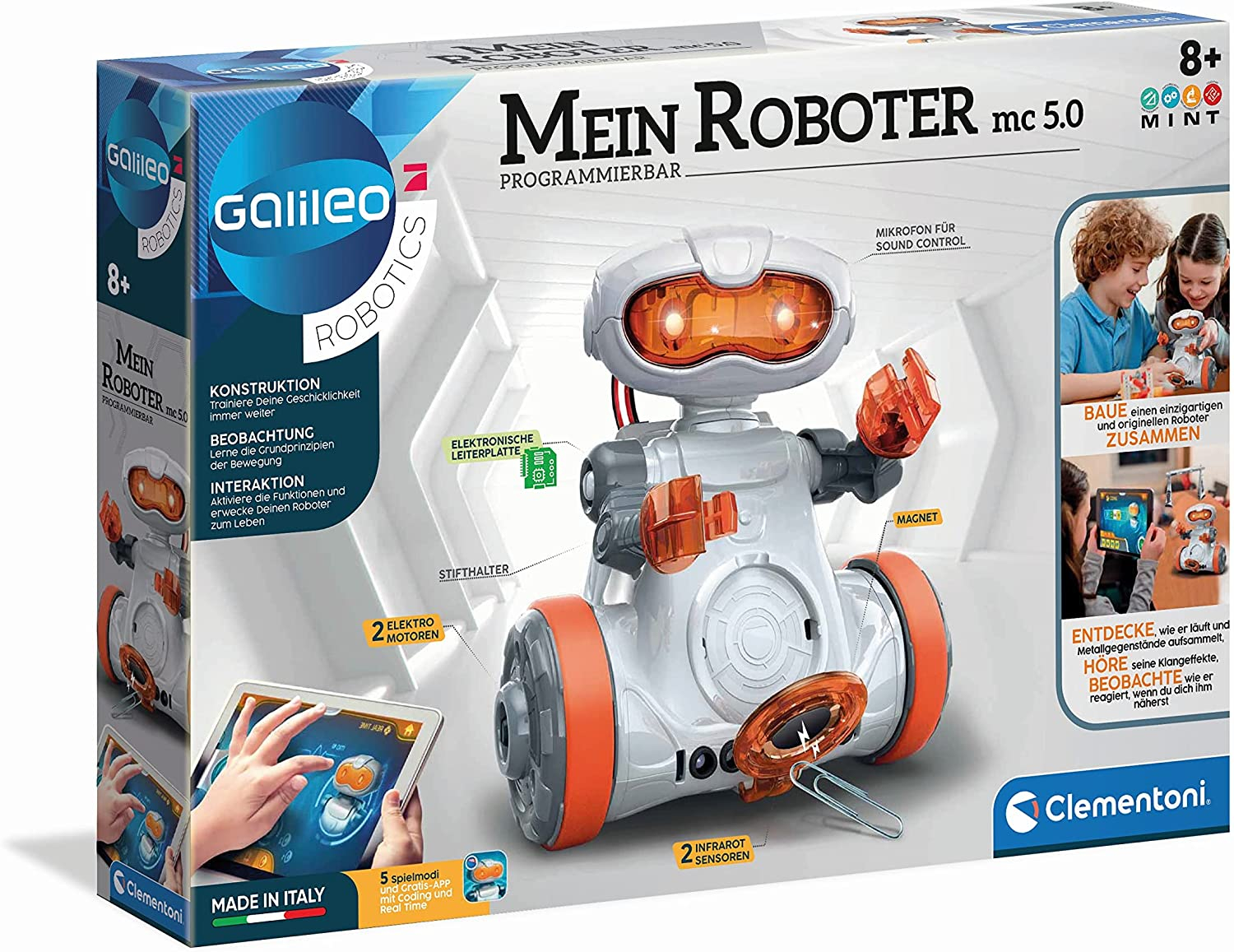 CLEMENTONI Galileo Robotics – Mein Roboter MC 5.0