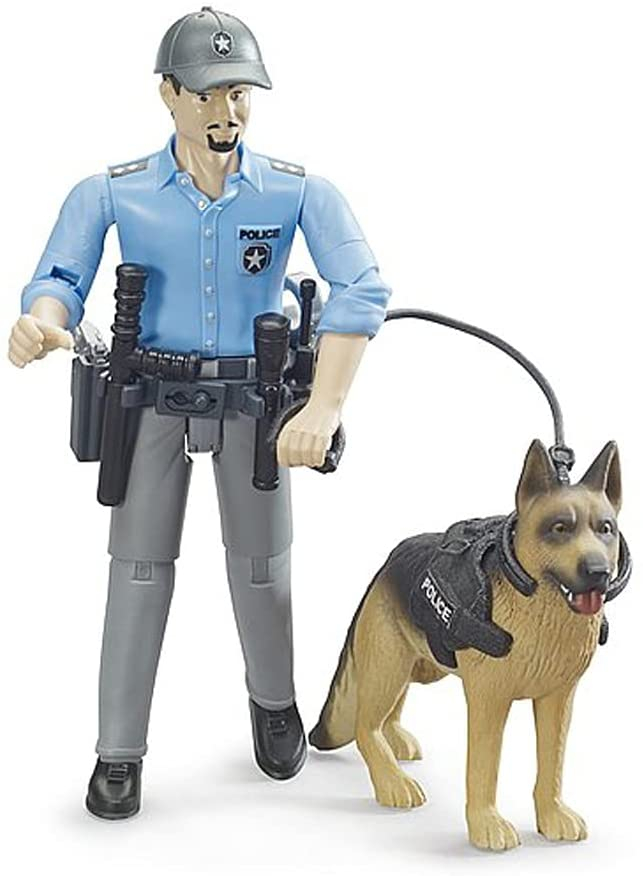 BRUDER bworld Polizist mit Hund