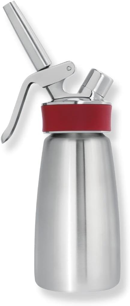 ISI Gourmet Whip Plus Sahnespender - Das Profigerät der Chefs, Edelstahl, 0,25 Liter
