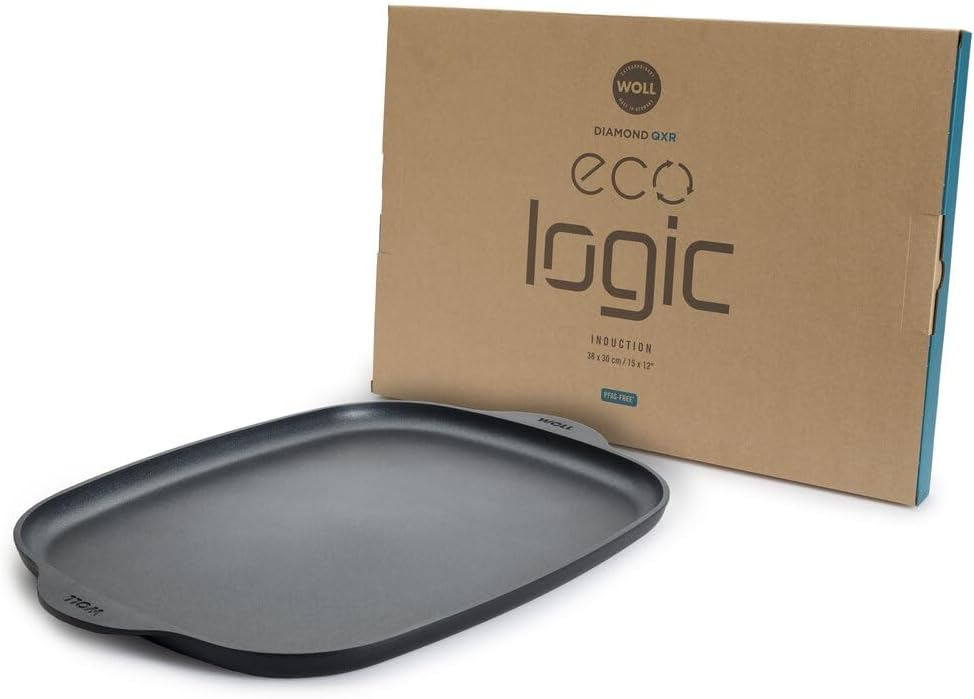 WOLL Eco Logic QXR Guss-Grillplatte / Teppan-Yaki-Platte, 30x38 cm
