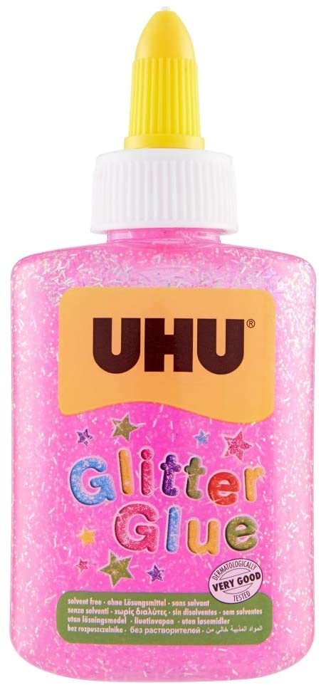 UHU Glitter Glue 90g/88,5ml (rosa)
