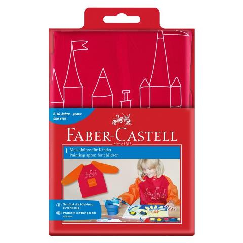 Faber-Castell Malschürze f. Kinder rot