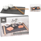EXCELLENT HOUSEWARE Sushi Set, 7teilig, mit Steinplatte