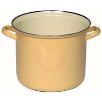 Riess Emaille Topf mit Chromrand, Ø 20cm, 4 Lt (goldgelb)