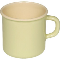 Riess Emaille Topf mit Bördel / Milchtopf Ø 8cm, 3/8 Liter (nilgrün)