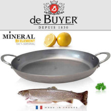 DE BUYER "Mineral B Element" ovale  Eisenpfanne B Bois Ø 36 cm