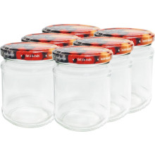 MÜLLER GLAS Konservenglas 212ml, inkl. Verschluss, 6er Pkg.