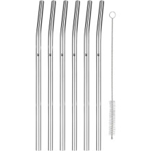 WMF BARICTRINKHALM-SET AUS CROMARGAN®, 24 CM, 6-TEILIG PLUS REINIGUNGSBÜRSTE