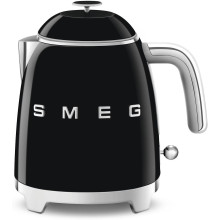 SMEG Kleiner Wasserkocher KLF05BLEU, 50's Style, 0,8 L (schwarz)