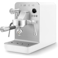 SMEG Kompakte Siebträgermaschine Minipro EMC02WHMEU (weiss matt)