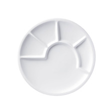 SPRING Fondue-Teller 23 cm, weiß