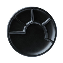SPRING Fondue-Teller 23 cm, schwarz