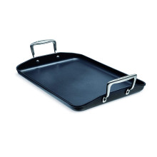 Le Creuset Aluminium Grillplatte (ohne Rillen) 34 x 25 cm 