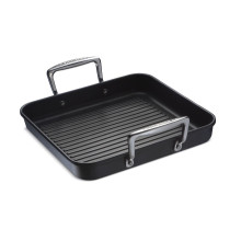 Le Creuset Aluminium-Antihaft Grillpfanne, quadratisch, 23 x 23 cm