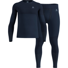Odlo Herren FUNDAMENTALS PERFORMANCE WARM Set Herren (dark sapphire)