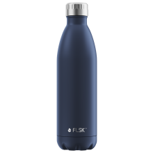 FLSK Trinkflasche aus Edelstahl, Isolierflasche,  DAS ORIGINAL, 750ml (midnight blue)