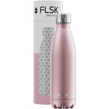 FLSK Trinkflasche aus Edelstahl, Isolierflasche,  DAS ORIGINAL, 500ml (rose)