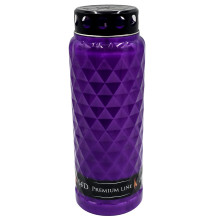 Carinthia-Trade Grabkerze Grablampe "KRISTALL" PREMIUM, VIOLETT, 14 Tage Brenndauer