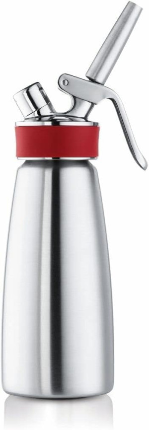 ISI Gourmet Whip Plus Sahnespender - Das Profigerät der Chefs, Edelstahl, 0,5 Liter
