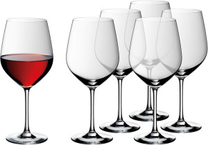 WMF Easy Plus Burgunder Weingläser Set 6-teilig