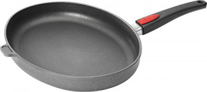 Woll Nowo Induktion Fisch Pfanne, oval, 38 x 28 cm (abnehmbarer Stiel)