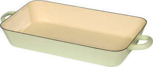 Riess Emaille Bratpfanne,  37x22 cm, (nilgrün)