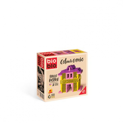 BIOBLO Colour Combo "Sweet Home" mit 40 Steinen