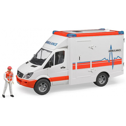 BRUDER Mercedes-Benz Sprinter Ambulanz mit Sanitäter
