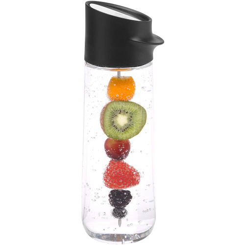 WMF Nuro Wasserkaraffe mit Fruchtspieß, 1l Schwarz