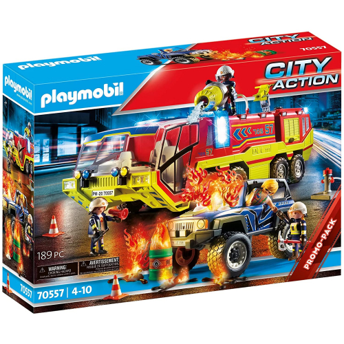 PLAYMOBIL 70557 - Feuerwehreinsatz mit Löschfahrzeug