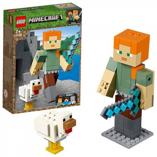 LEGO 21149 Minecraft - BigFig Alex mit Huhn