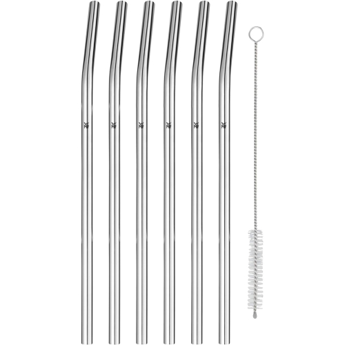 WMF BARICTRINKHALM-SET AUS CROMARGAN®, 24 CM, 6-TEILIG PLUS REINIGUNGSBÜRSTE