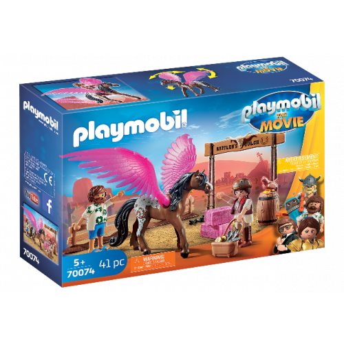 PLAYMOBIL 70074 - PLAYMOBIL:THE MOVIE Marla, Del und Pferd mit Flügeln