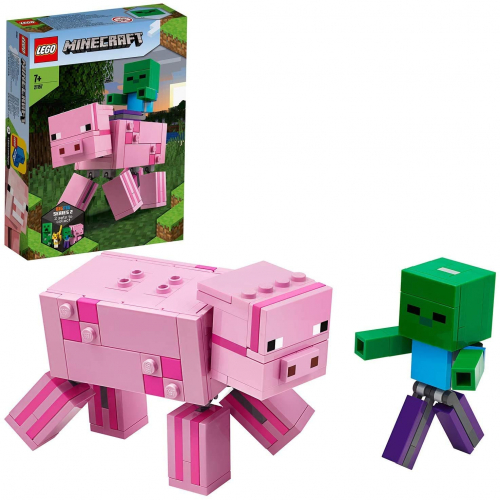 LEGO 21157 Minecraft - BigFig Schwein mit Zombiebaby