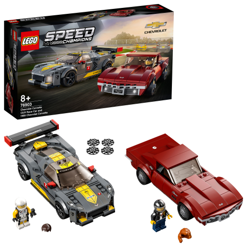 LEGO 76903 SPEED CHAMPIONS -  Chevrolet Corvette C8.R & 1968 Chevrolet Corvette