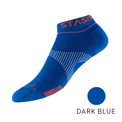 NEUROSOCKS VOXX STASIS ATHLETIC NO-SHOW (dunkelblau, L)