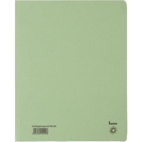 BENE Dreiflügelmappe 81700  A4 grün