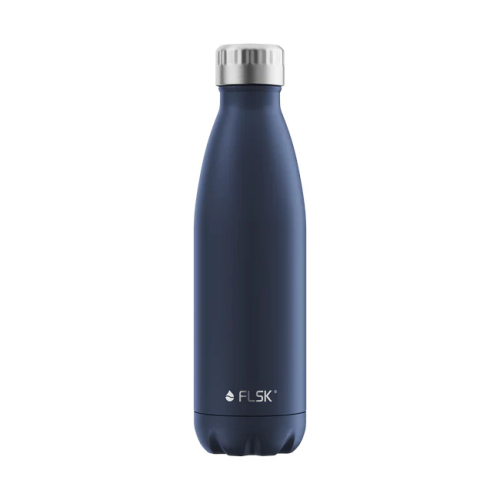 FLSK Trinkflasche aus Edelstahl, Isolierflasche,  DAS ORIGINAL, 500ml (midnight blue)