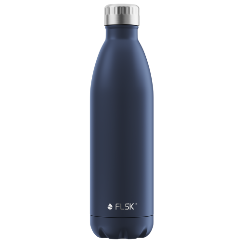 FLSK Trinkflasche aus Edelstahl, Isolierflasche,  DAS ORIGINAL, 750ml (midnight blue)