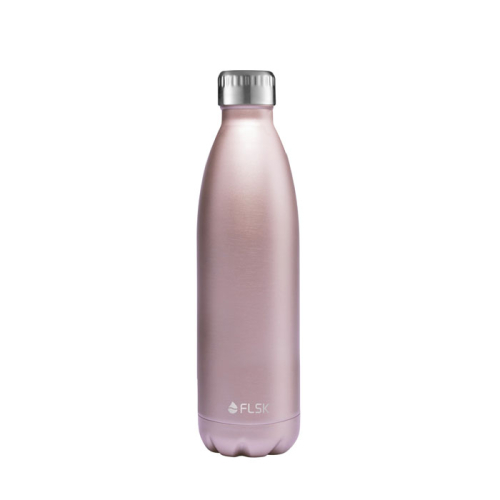 FLSK Trinkflasche aus Edelstahl, Isolierflasche,  DAS ORIGINAL, 750ml (rose)