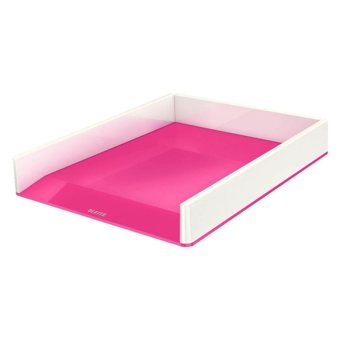 LEITZ Briefkorb "WOW", zweifarbig (weiss/pink)